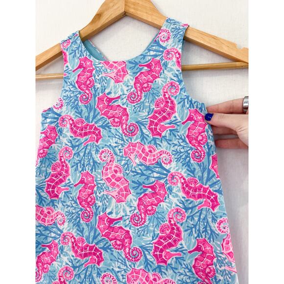 Tommy Bahama Girls Seahorse Dress Girls 5 Sleeveless Shift Dress Neon - Picture 2 of 6